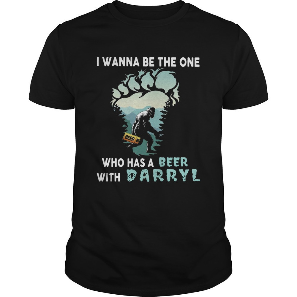 Bigfoot Beer With Darryl Funny Sasquatch Graphic T-Shirt